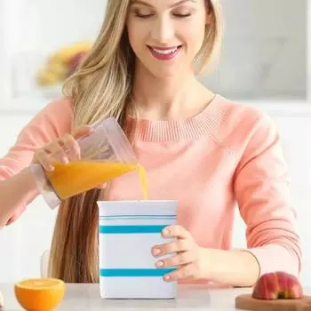 Rectangle Ice Making Box Plastic Ice Trays Kitchen Tool Food Frozens Block Maker Stews Ice box