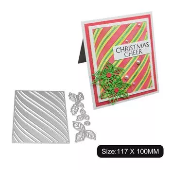 Rectangular Background Flower Decoration Metal Silvery Stencil Embossing Cutting Dies For Diy Scrapbooking Paper Album Cards Making серебряный