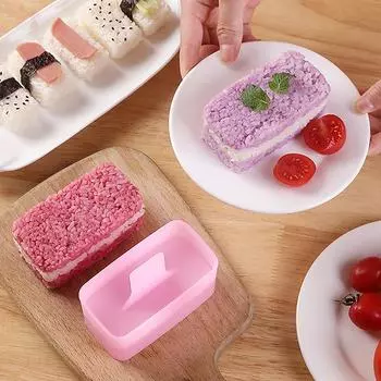 Прямоугольная форма для суши Musubi Making Kit Spam Kimbab Onigiri Бытовая кухня Bento Accessories Инструмент для прессования рисовых шариков Diy