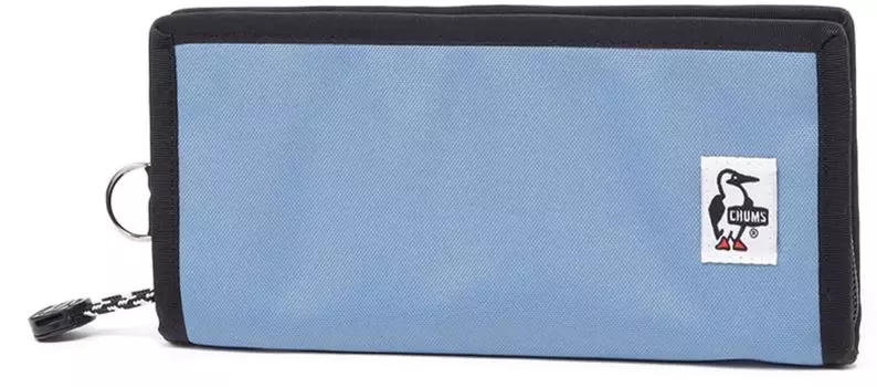 Recycled Billfold Wallet Long Wallet Card Holder Coin Purse Blue [Chums] CH60-3568 A001