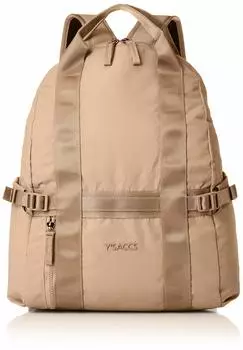 Recycled Nylon Casual Tape Rucksack Beige [Isaac] Y01-04-02