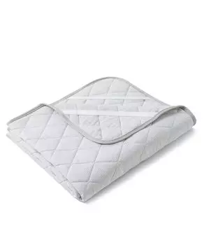 RECYCO Bed Cool to the Stretchy Silky Soft Bed Moisture Quick Striped Grey Pad, Touch, Summer, Double, Q-MAX0.52, Cool, Fabric, Feel, Pad, Cool,