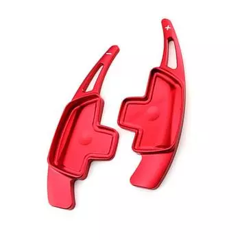 Red Aluminum Alloy Steering Wheel Paddle Shifter For Mercedes A B C E Class