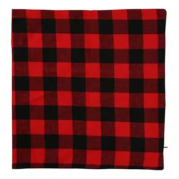 Red And Charming Black Buffalo Check Pillow Cover Ideal For Holiday 45x45cm Decor Red Black Pillow