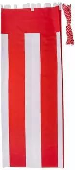 Red and white curtain height 180cm x length 1080cm Tropical with red and white strings (6 rooms) KH010-06IN