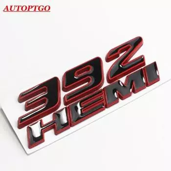 Red/Black Car 3D Letter 392 Hemi HEMI392 Emblem Badge Logo C