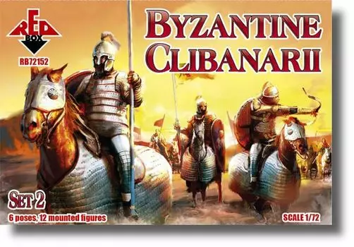 Red Box Византийская империя Клибанари Тяжелая кавалерия Набор 2 из 12 Пластиковая модель ORR72152 1/72 (6 поз, кавалерия)