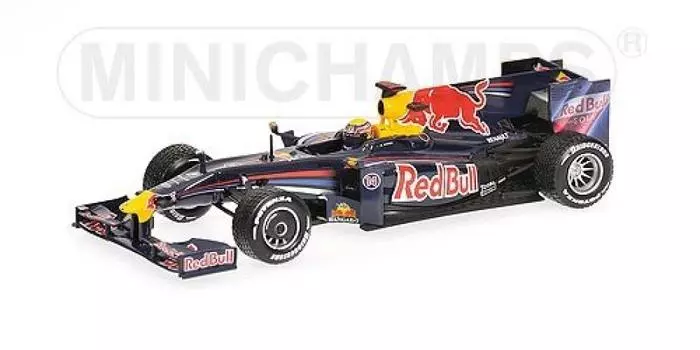 Red Bull Renault RB5 Webber Гран-при Китая, 2-е место [MINICHAMPS/Minichamps] 1/43 M. (дождевые шины) красный