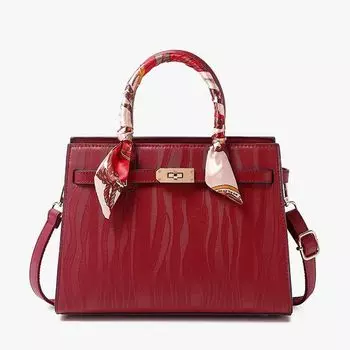 Red Elegant Wedding Fancy Mom Bag Embossed wine red