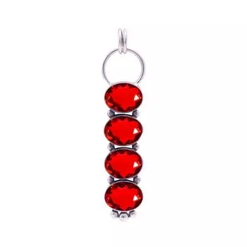 Red Garnet Gemstone 925 Sterling Silver Pendant V8950, Red Pendant, Oval Pendant, Valentin s Day Gift, Gift For Her, Birthday Gift, Handmade Jewelry,