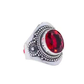 Red Garnet Gemstone 925 Sterling Silver Ring V8563, Red Ring, Oval Ring, Valentin s Day Gift, Gift For Her, Birthday Gift, Handmade Jewelry, Silver Je