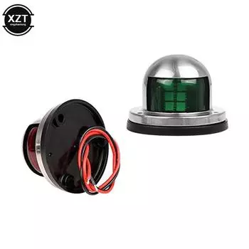 Red&Green Stainless Steel 12/24V LED Bow Navigation Light Sailing Signal Light for Marine For Boat Yacht Warning clearance Light зелёный