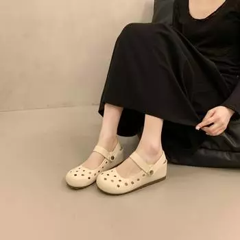 Red inner height increase bag head flat bottom hole slippers women s summer wear new retro Birkencool slippers women s 40