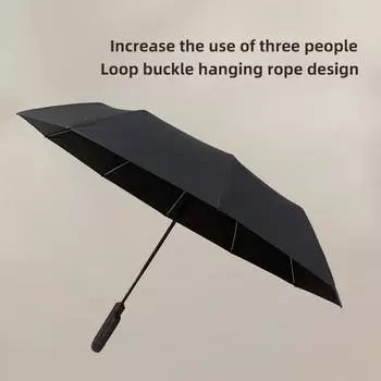 Красный лист креативный замок пряжка водонепроницаемый ветрозащитный зонт 110 см большой зонт черный клеевой складной солнцезащитный УФ-защита