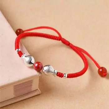 Red Rope Material Package 999 Silver Fish One Pair of Lovers DIY Red Finished for the rest of life