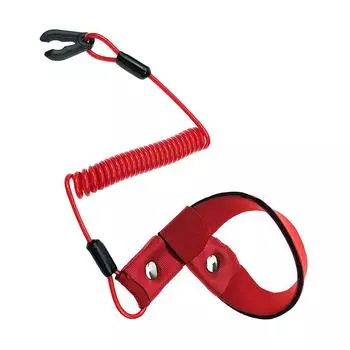 Red Safety Rope Lanyard Band Tether Cord W/Floating Belt For Kawasaki Yamaha
