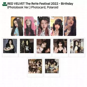 Red Velvet The Reve Festival 2022 День рождения Официальная фотокарточка Фотокнига Версия KPOP Unit #2 - Polaroid