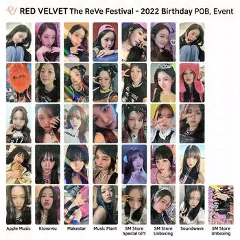 Red Velvet The Reve Festival 2022 День рождения Фотокарточка POB KT4 AM MS MP SM SW KPOP Group - SM Unboxing
