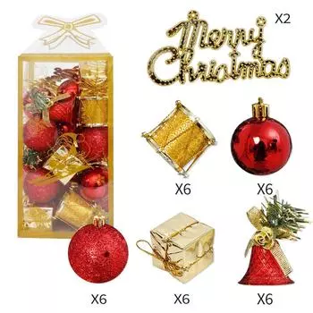 Red Vibrant Foam Christmas Bauble Decorative Hanging Ornament For Cheer Festive