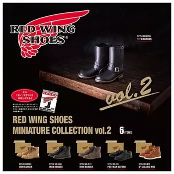 RED WING SHOES МИНИАТЮРНАЯ КОЛЛЕКЦИЯ RED WING SHOES МИНИАТЮРНАЯ КОЛЛЕКЦИЯ 6 типов набор Полный комплект Gacha Gacha Capsule Toy vol.2