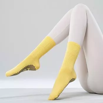 Red Yoga Socks Non Slip Professional Women s Indoor Fitness Room Socks Adult Yoga Non-Slip Socks Pilates Socks Pine Flower Yellow