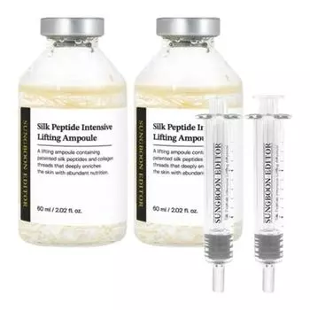 Редактор ингредиентов Silk Peptide Intensive Melting Thread Lifting Ampoule 60 мл X2 + Аппликатор X2, 60 мл, 2 шт.