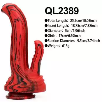Redblack Силиконовый монстр-дилдо Фэнтези Лошадь/Собака Дилдо с узлами Огромный член Толстый анальный пенис с сильной присоской