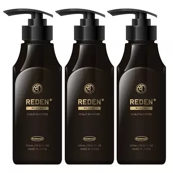 REDEN Лечебный шампунь, разработанный средством для роста волос, содержит шампунь, набор из 3 предметов, производитель, redensyl, квазилекарственный, лечебный, для кожи головы,