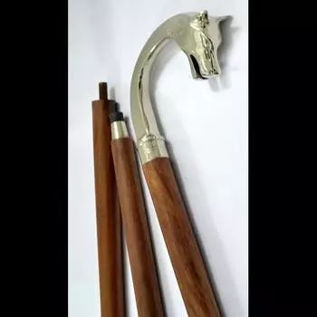 Редкая деревянная трость с головой лисы для мужчин и женщин - трости и ходьба