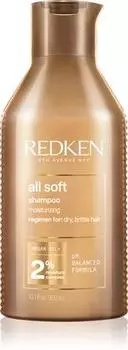 Redken All Soft Shampoing Nourrissant Pour Cheveux Secs Et Fragiles TU прозрачный