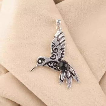 Редкий драгоценный камень Черный турмалин Ювелирные изделия из стерлингового серебра 925 пробы Кулон ручной работы 1,8 CP-20-20