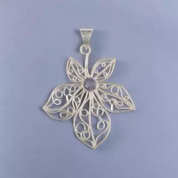 Редкий камень иолит Ювелирные изделия из серебра 925 пробы Ручной работы Дизайнерский кулон 2,29 CP-19-11