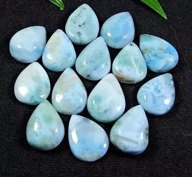 РЕДКОЕ~ 14 шт. кольцо с натуральным ларимаром пектолитом, размер груша, драгоценный камень, лот 12X16MM RQ-611