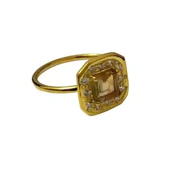 Редкое кольцо из стерлингового серебра 925 пробы с ломтиком турмалина и арбуза, размер 7, США, 7 US