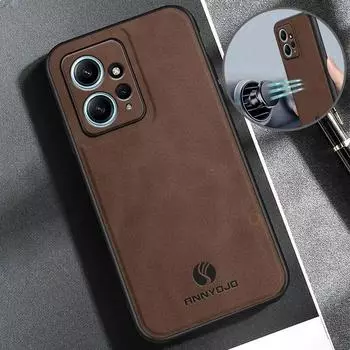 Redmi12 Роскошный кожаный чехол из овчины для Xiaomi Redmi Note 12 Pro Plus 4g 5g Мужской деловой винтажный магнитный чехол Note12 12pro Redmi Note 12 4G темно-зеленого