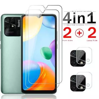 Redmi-10C Стекло 1to4 Стекло для камеры для Xiaomi Redmi 10C Защитное стекло Redmy 10C 10 C 10A Redmi10C Защитная пленка для экрана