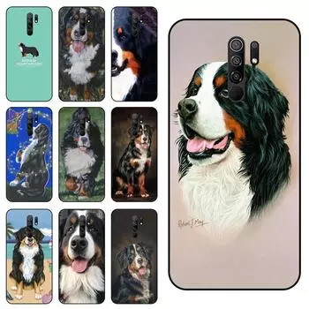 Redmi 9 Бернский зенненхунд, черный чехол Soft Prime Art за полцены для мобильного телефона Redmi 9, защитный чехол для телефона Redmi 9