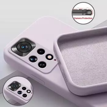 Redmi Note 11 Pro Чехол для Xiaomi Redmi Note 11 S 11S Note11 Pro Plus 5g Чехол Жидкий силиконовый мягкий чехол для телефона Redmi Note 11 Redmi Note11(Global) чёрный