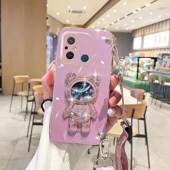 Redmi Note 13 5G чехол со шнурком через плечо для Xiaomi Redmi 13T 12T 13C 12C 10 10A 10C 9 9A 9C A1 A2 Plus POCO C65 C55 силиконовый чехол-держатель For Redmi Note 13 4G белый