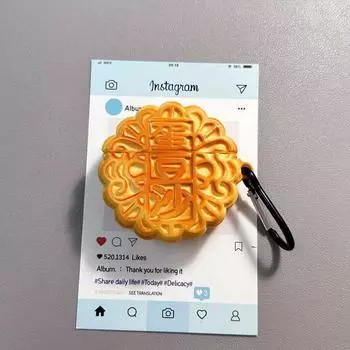 Redmi Redmi Buds6s Чехол для наушников Redmi Buds5 Bluetooth Защитный чехол Buds4 Активная версия Силиконовый 4/5pro Нишевый стиль Ударопрочный Buds3 Мягкий Xiaomi Buds4 Pro Egg bean paste moon cake + Hook