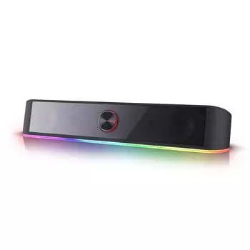 Redragon GS560 RGB настольный компьютерный динамик с подсветкой и динамическим освещением, сенсорным управлением, подсветкой и громкостью, питанием от USB, черного цвета