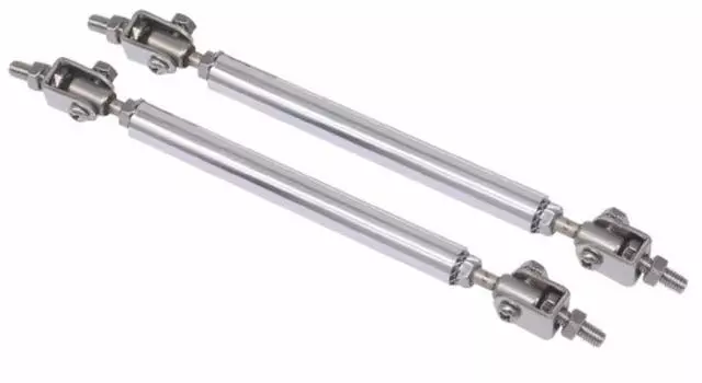 [RedRay] Lip Spoiler Connection Rod, Set of 2 (100, Silver)