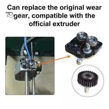 Редуктор экструдера Аксессуары для 3D-принтера Простая установка Универсальный редуктор трансмиссии 3D-принтера для K1/K1C/K1Max чёрный