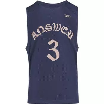 Reebok Allen Iverson Year Of The Rabbit Limited Edition Digital Print Knit Sports Retro Basketball Jersey Men jersey Dark-Blue H47102 S