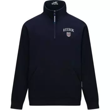 Reebok Американский ретро повседневный удобный модный универсальный пуловер свитшот унисекс свитшот темно-синий 24FRC307UGN2 L