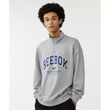 REEBOK Archive Толстовка на молнии до половины, Серая