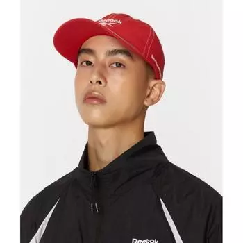 Reebok Basic Logo Nylon Ball Cap Red F