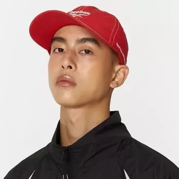 Reebok Basic Logo Nylon Ball Cap Red F