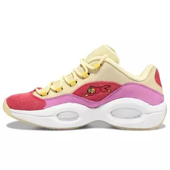Reebok BBC Ice Cream x Question Low Желтые красные кроссовки унисекс Розовые FZ4346