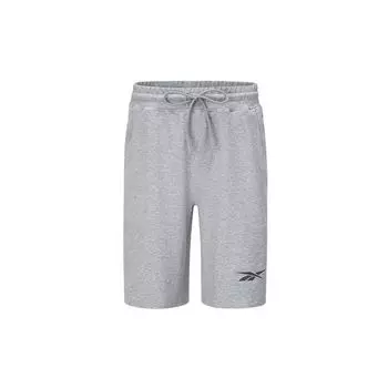 Reebok Beats Shorts Solid Color Drawstring Knit Loose Casual Shorts Unisex shorts Gray 23RCS633UGG3 L